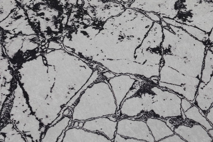 Mijölnir Alfombrilla de baño Marble Blanco 140 cm